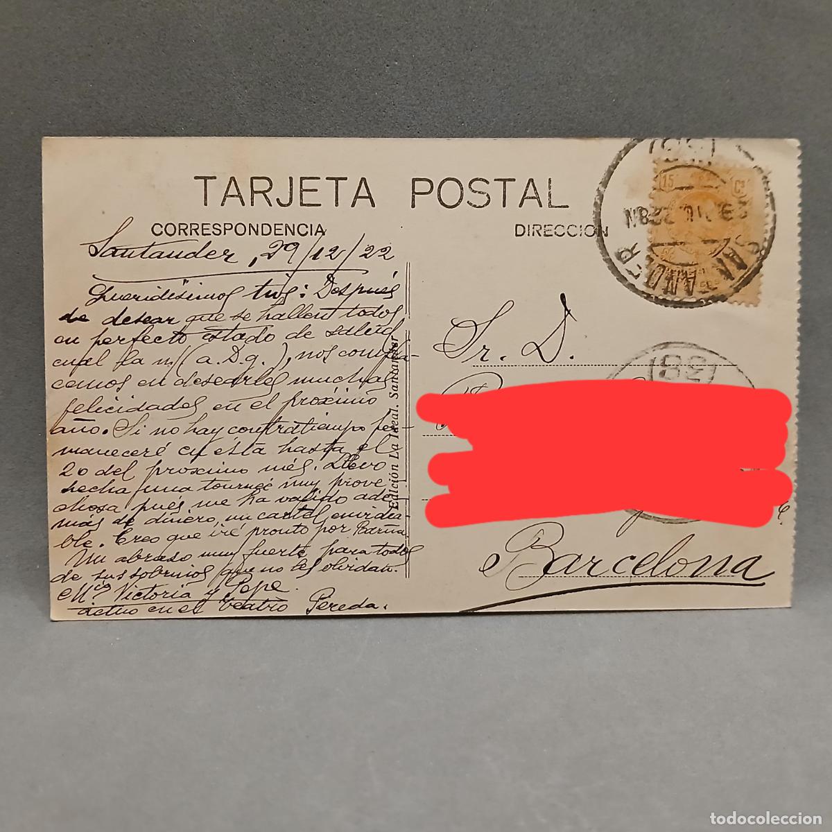 Postales: SANTANDER. Teatro Pereda. Edici&oacute;n La Ideal. - Foto 2