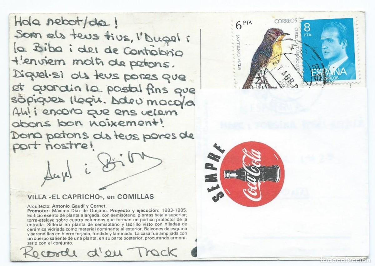 Postales: VILLA &rdquo; EL CAPRICHO &rdquo;.- COMILLAS / SANTANDER - Foto 2