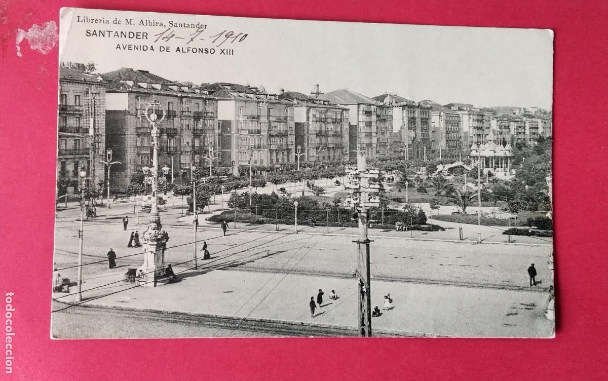 Postales: SANTANDER , POSTAL ANTIGUA , BLANCO Y NEGRO - Foto 2