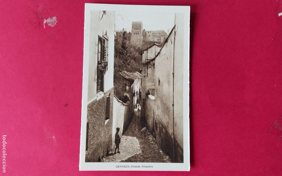 Postales: GRANADA , POSTAL ANTIGUA , BLANCO Y NEGRO - Foto 2