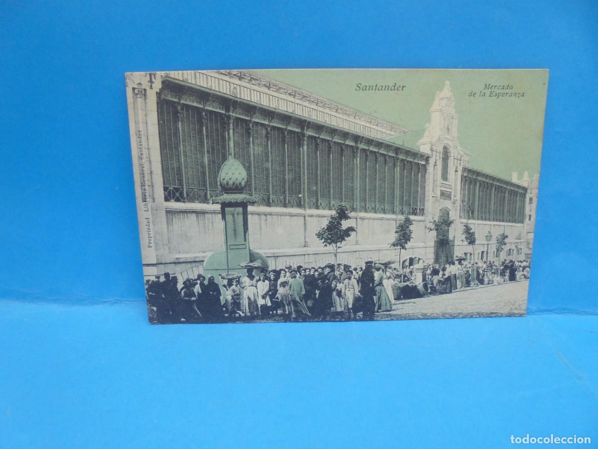 Postales: TARJETA POSTAL. SANTANDER. MERCADO DE LA ESPERANZA. - Foto 1