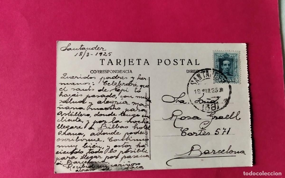 Postales: SANTANDER , POSTAL ANTIGUA , BLANCO Y NEGRO - Foto 3