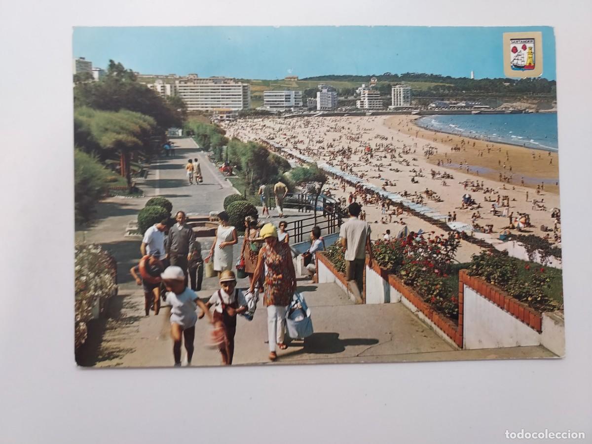 Postales: POSTAL SANTANDER PLAYA DE CASTA&Ntilde;EDA. SIN CIRCULAR. 1968 - Foto 1