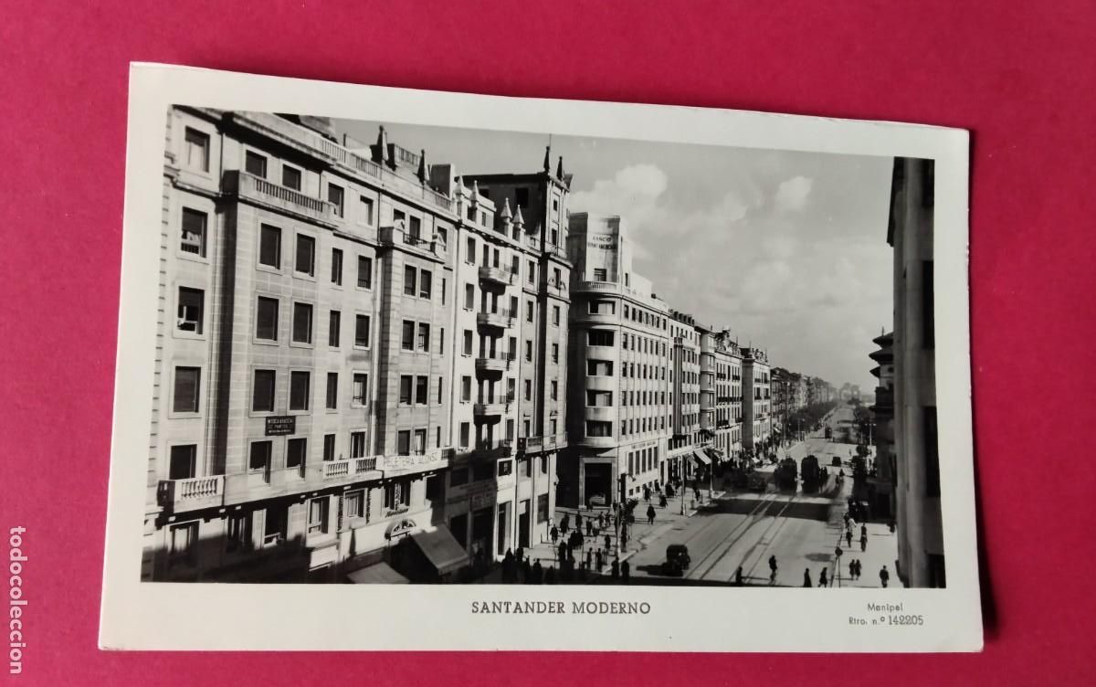 Postales: SANTANDER , POSTAL ANTIGUA , BLANCO Y NEGRO - Foto 2