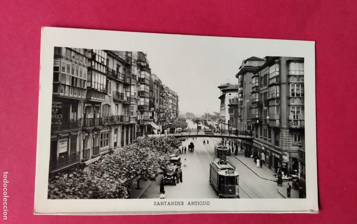 Postales: SANTANDER , POSTAL ANTIGUA , BLANCO Y NEGRO - Foto 2