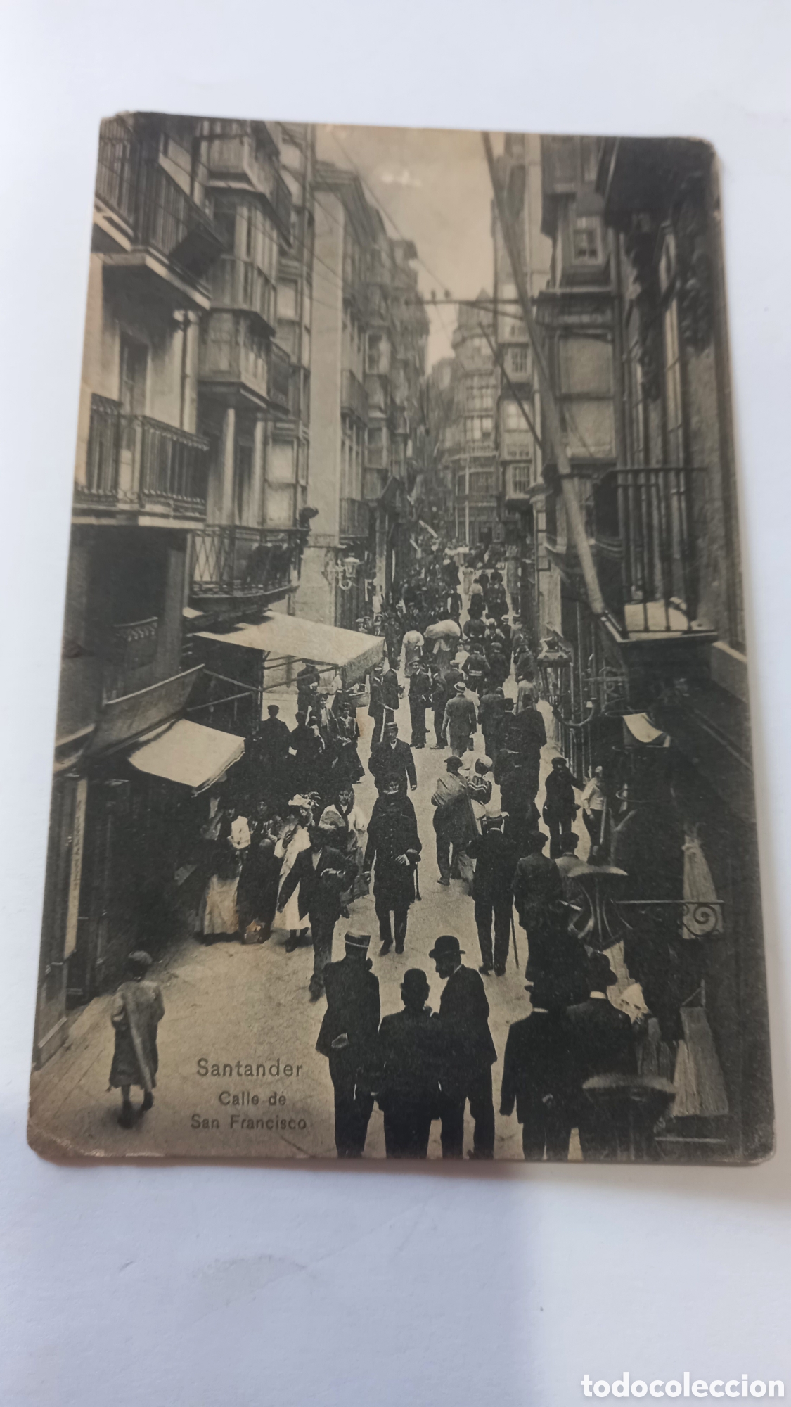 Postales: Postal SANTANDER. Calle de San Francisco - Foto 1