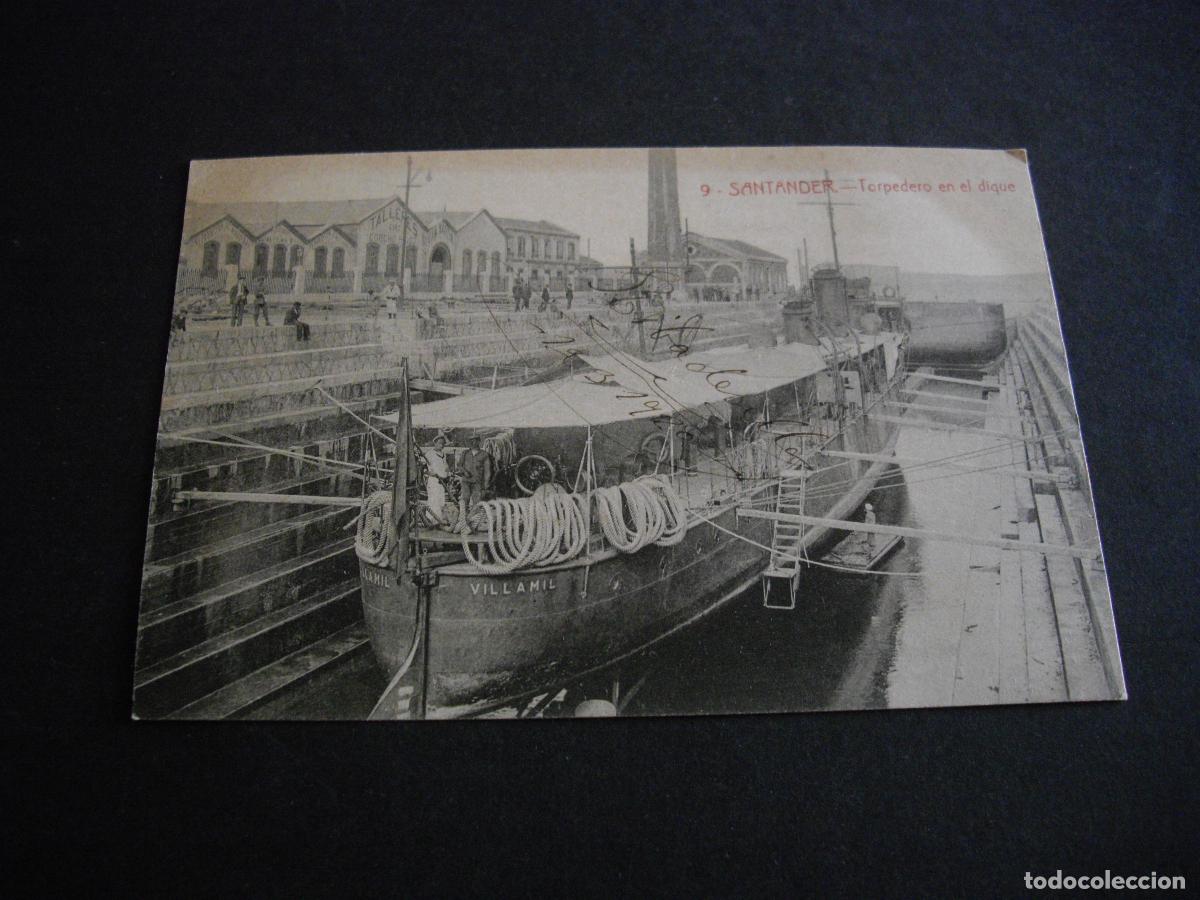 Postales: SANTANDER TORPEDERO EN EL DIQUE - Foto 1