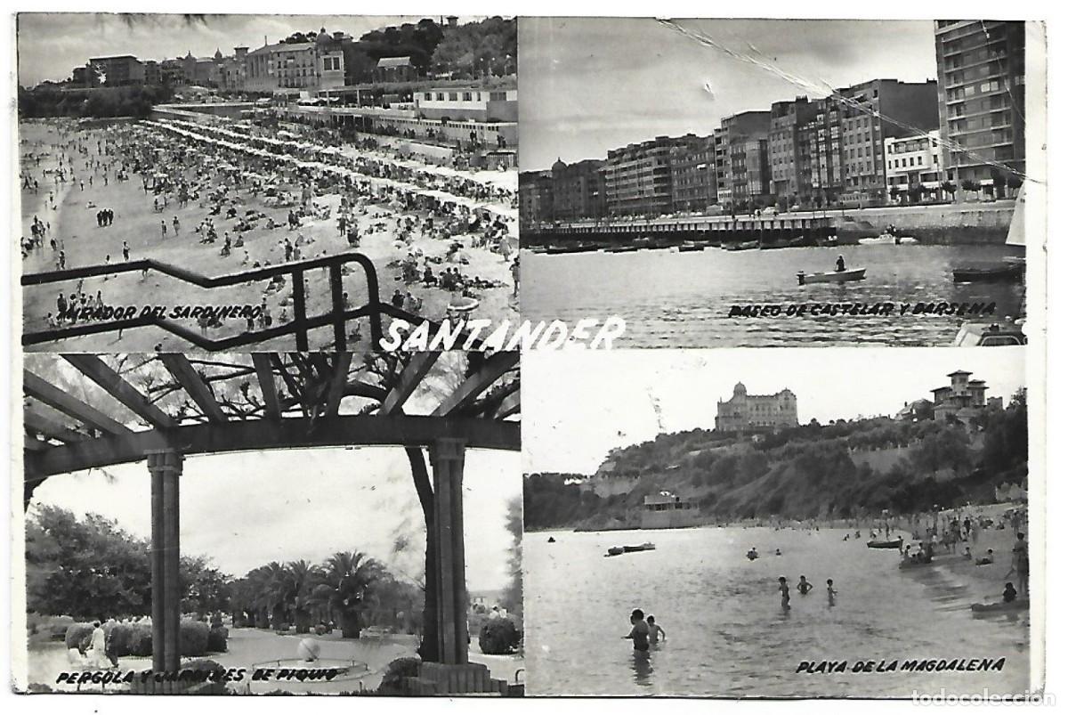 Postales: 4 VISTAS DE SANTANDER - Foto 1