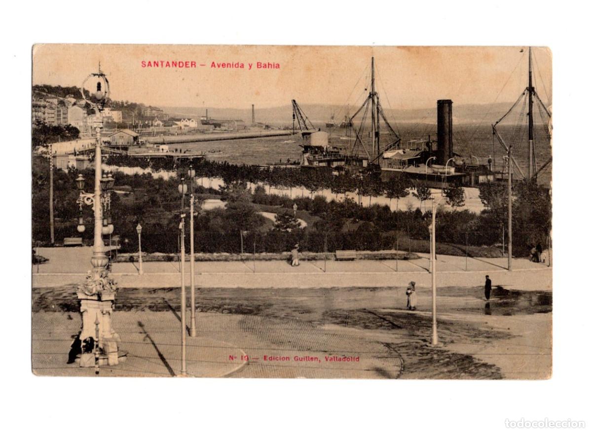Postales: SANTANDER.- AVENIDA Y BAH&Iacute;A. - Foto 1
