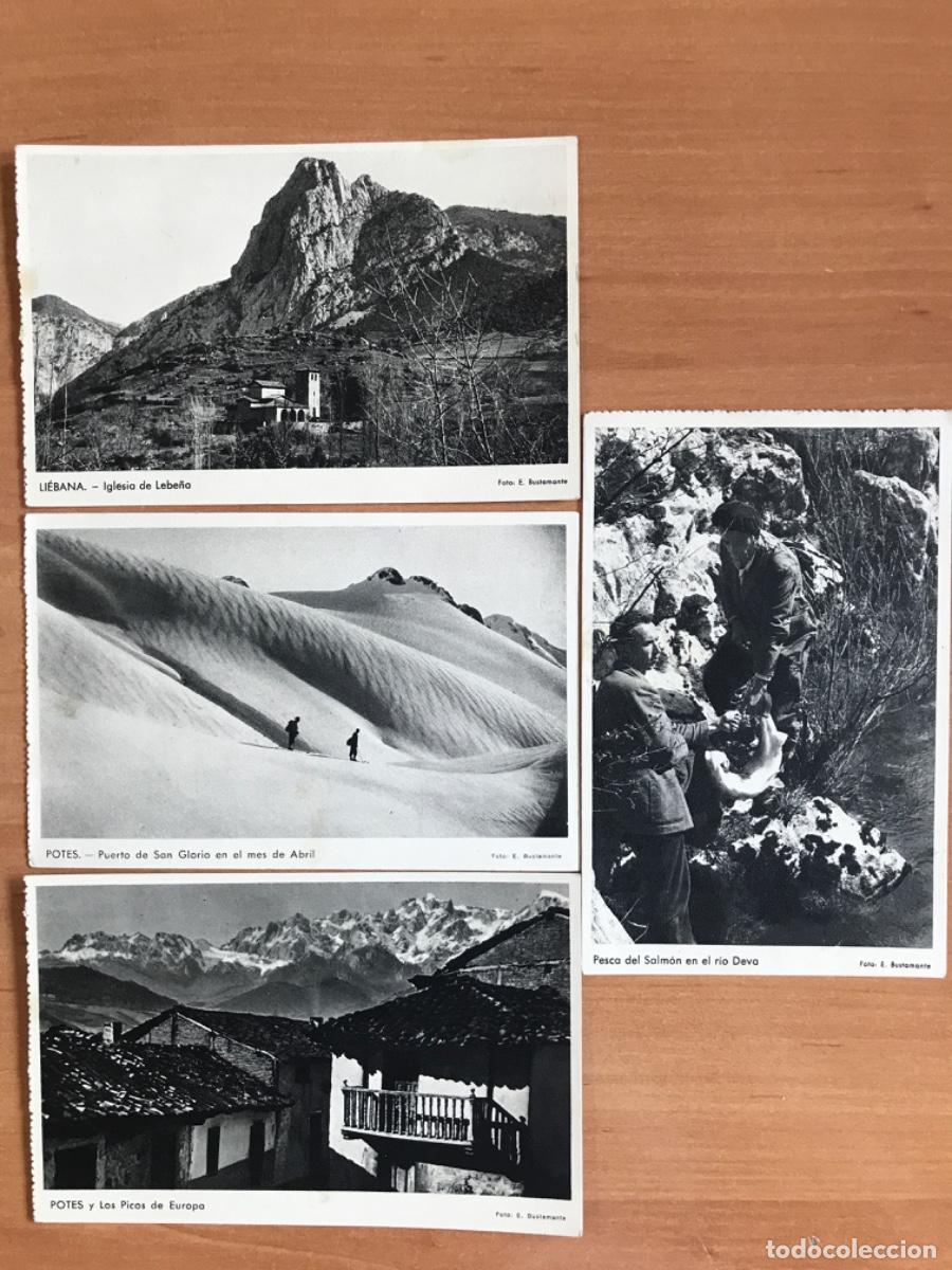 Postales: Lote de 4 postales de la comarca de Li&eacute;bana. - Foto 1