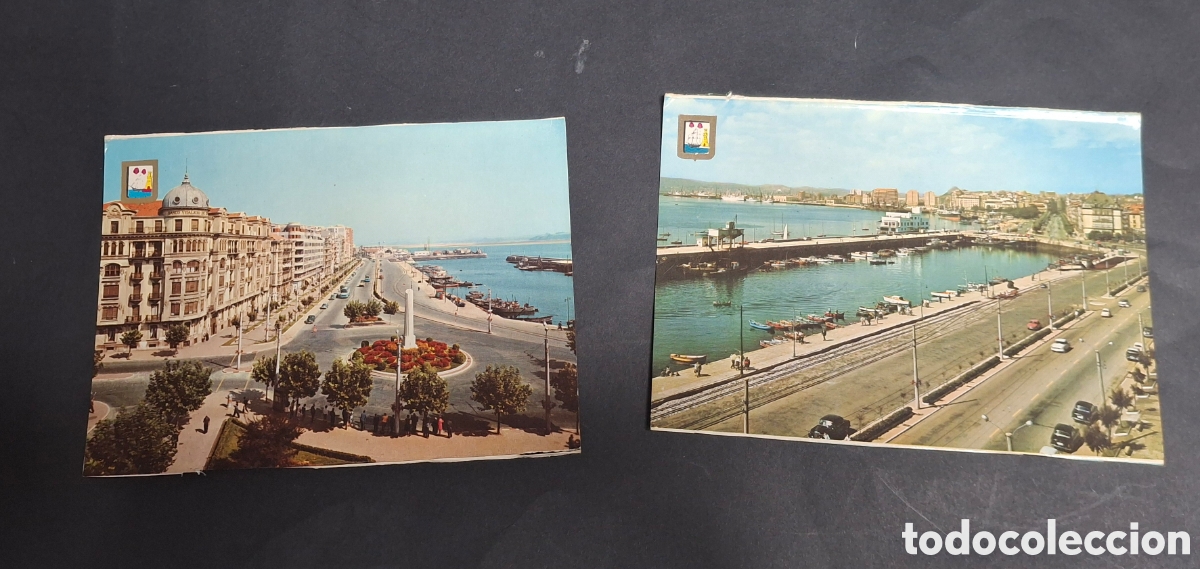 Postales: SANTANDER. LOTE DE DOS POSTALES DE HACE D&Eacute;CADAS - Foto 1
