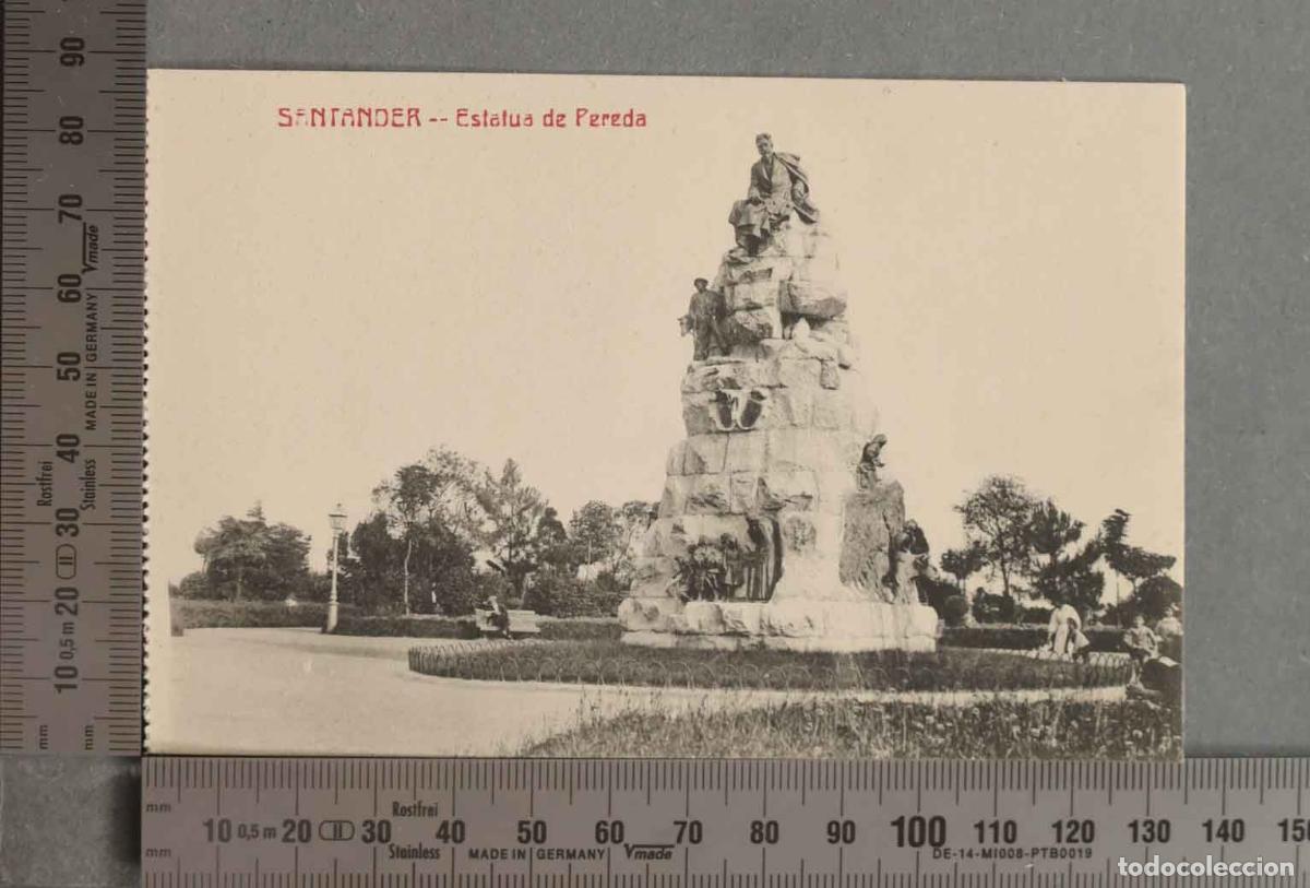 Postales: POSTAL. ESTATUA DE PEREDA. SANTANDER - Foto 1