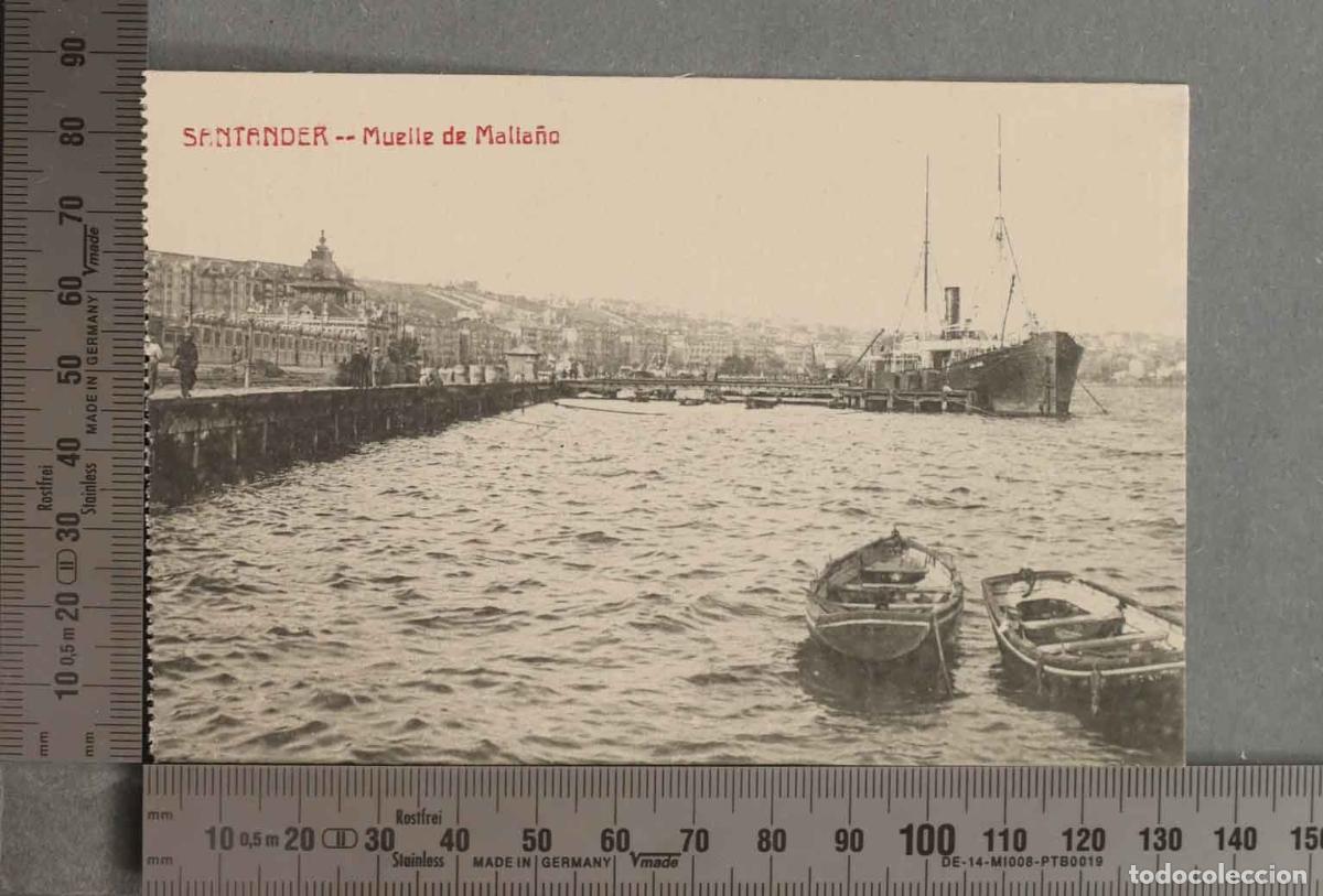 Postales: POSTAL. MUELLE MALIA&Ntilde;O. SANTANDER - Foto 1
