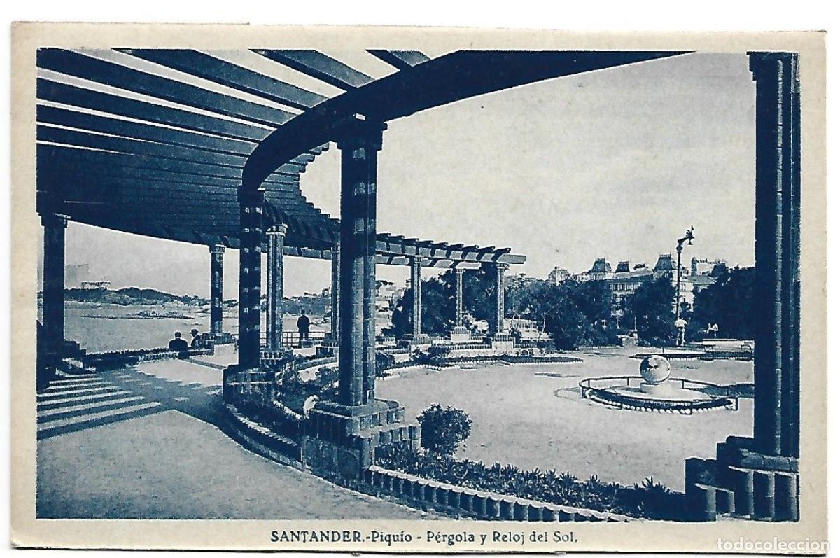 Postales: PIQUIO - PERGOLA Y RELOJ DEL SOL.- SANTANDER - Foto 1