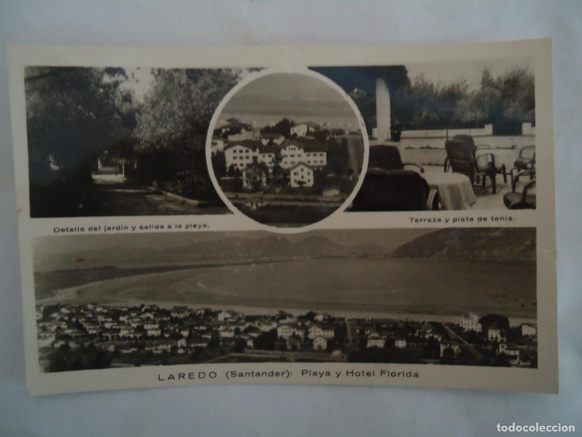 Postales: POSTAL MULTIVISTAS DE LAREDO, PLAYA Y HOTEL FLORIDA. PP -11 - Foto 1