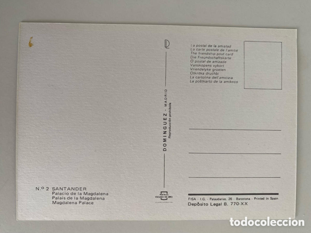 Postales: Postal Santander. Palacio de la Magdalena - Foto 2