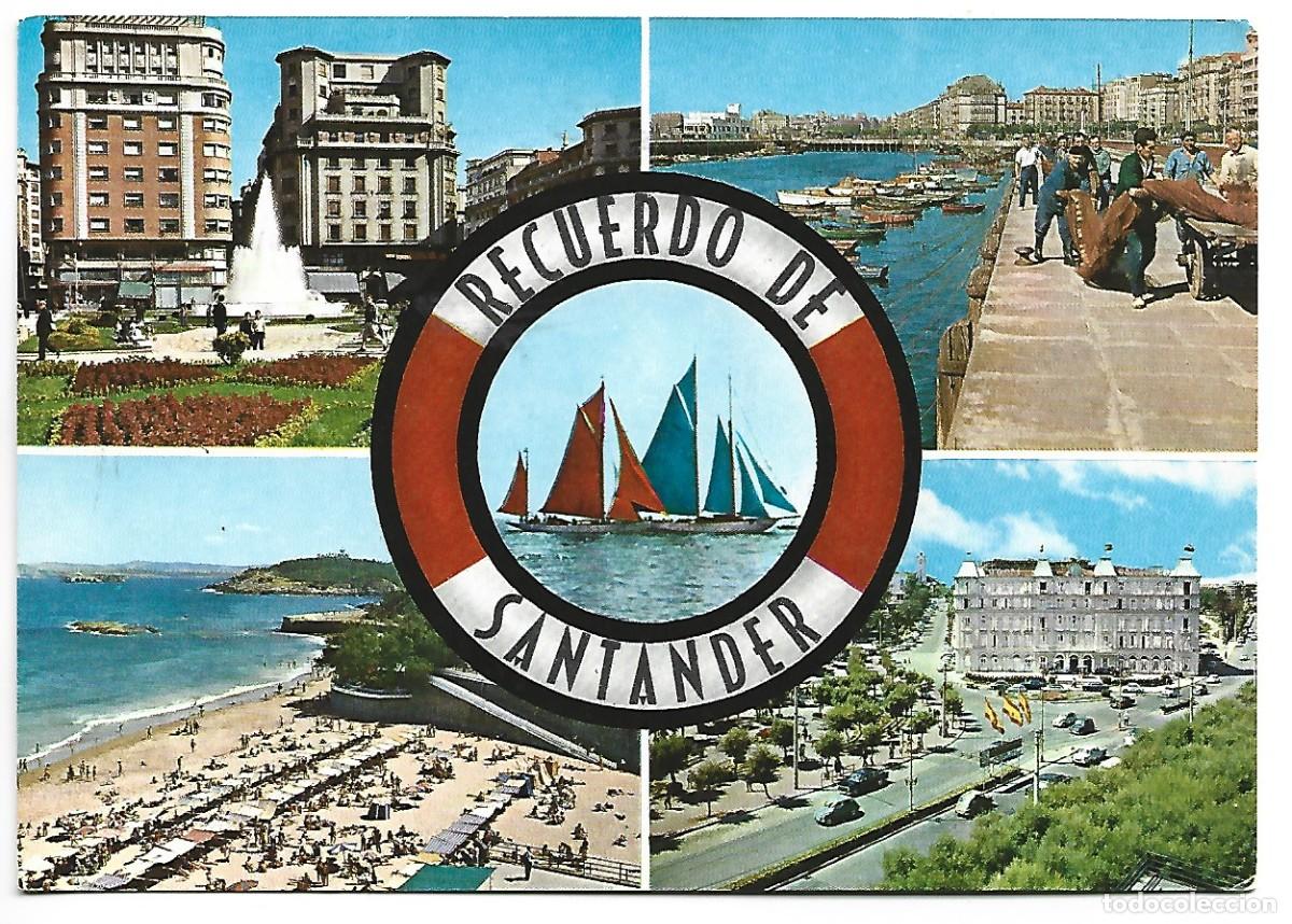 Postales: RECUERDO DE SANTANDER - Foto 1
