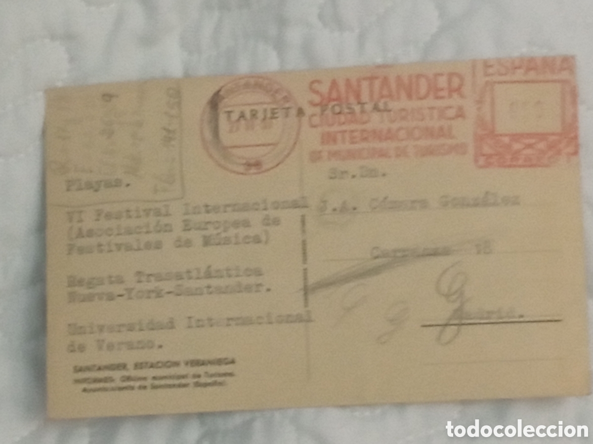 Postales: Antigua postal tur&iacute;stica de Santander - Foto 3