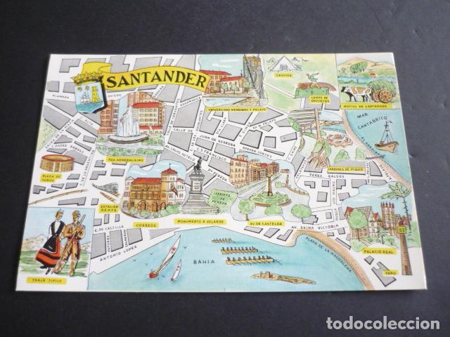 Postales: SANTANDER PLANO CIUDAD POSTAL - Foto 1