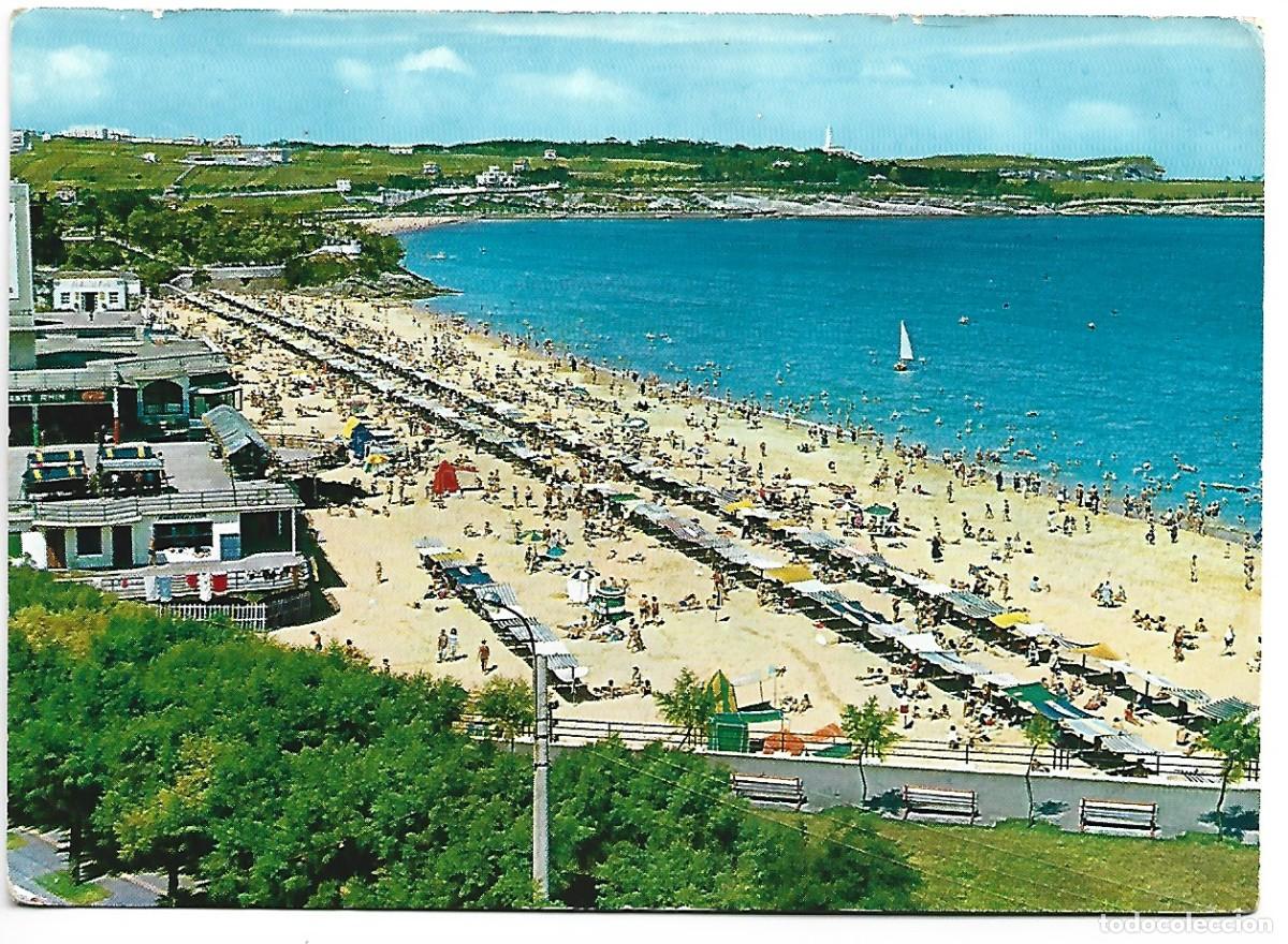 Postales: VISTA GENERAL PRIMERA PLAYA / GENERAL VIEW BEACH FIRST.- SANTANDER - Foto 1