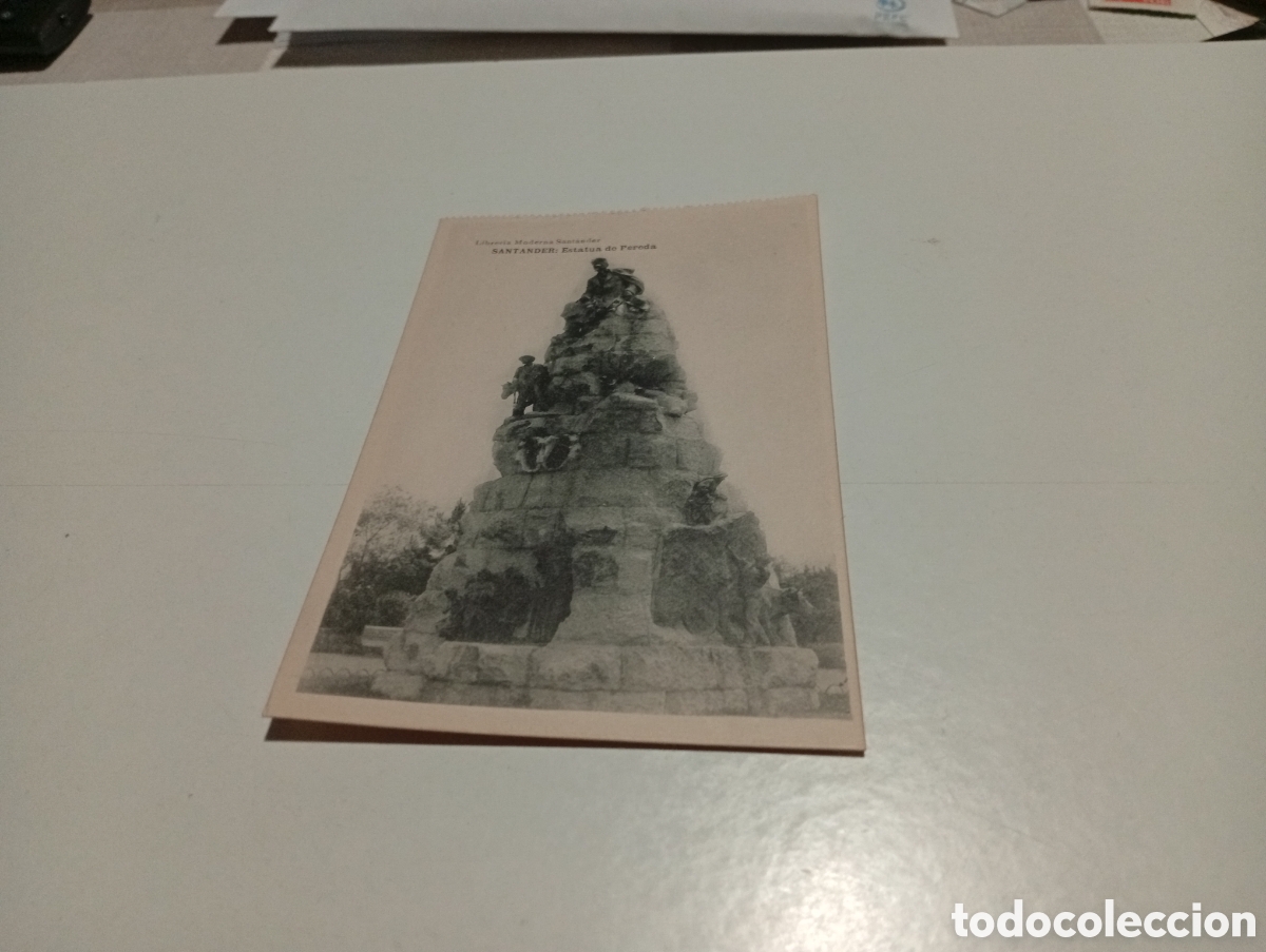 Postales: Postal Santander estatua de Pereda - Foto 1