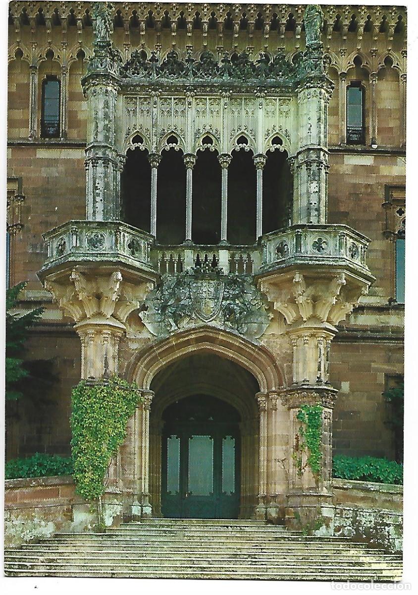 Postales: PALACIO &rdquo; MARQUES DE COMILLAS &rdquo;, (ENTRADA).- COMILLAS / SANTANDER - Foto 1