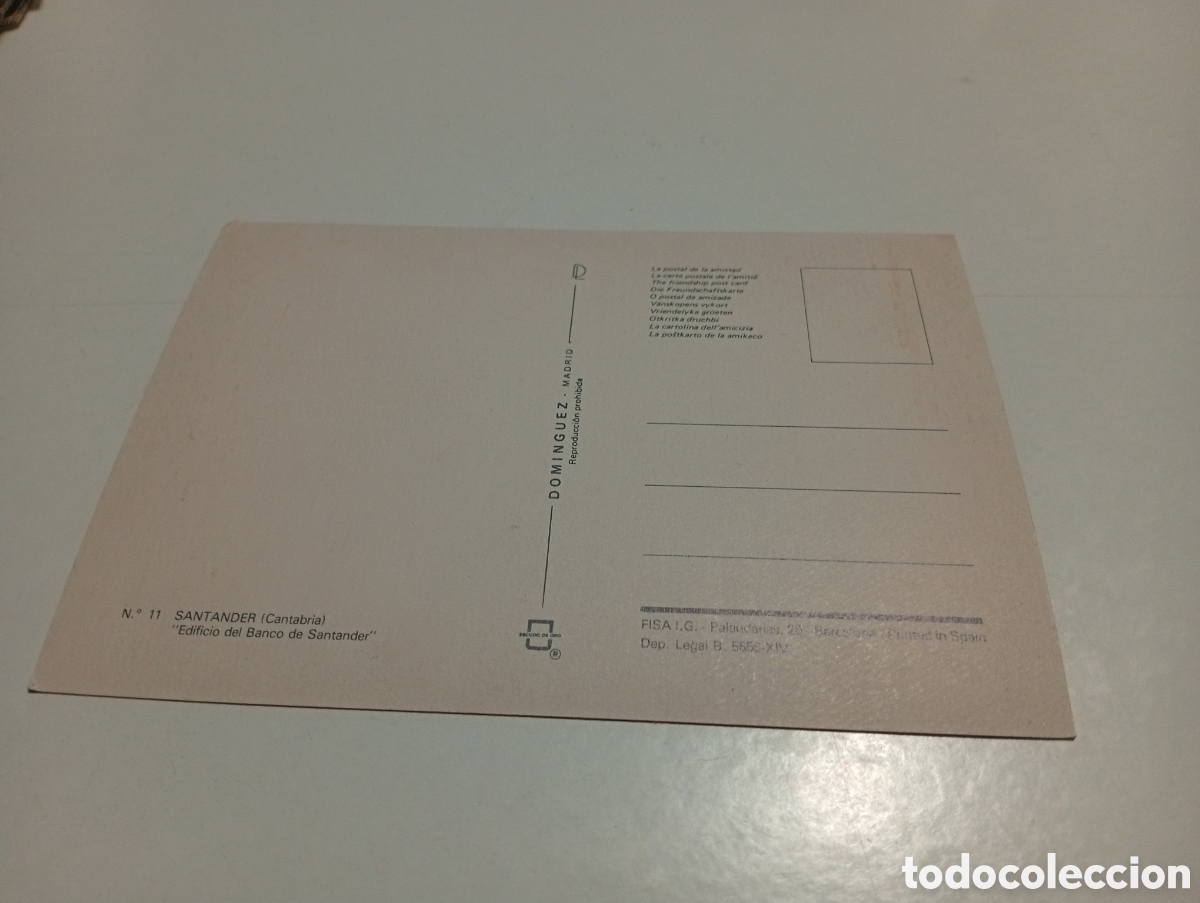 Postales: Postal Santander, edificio del Banco de Santander - Foto 2