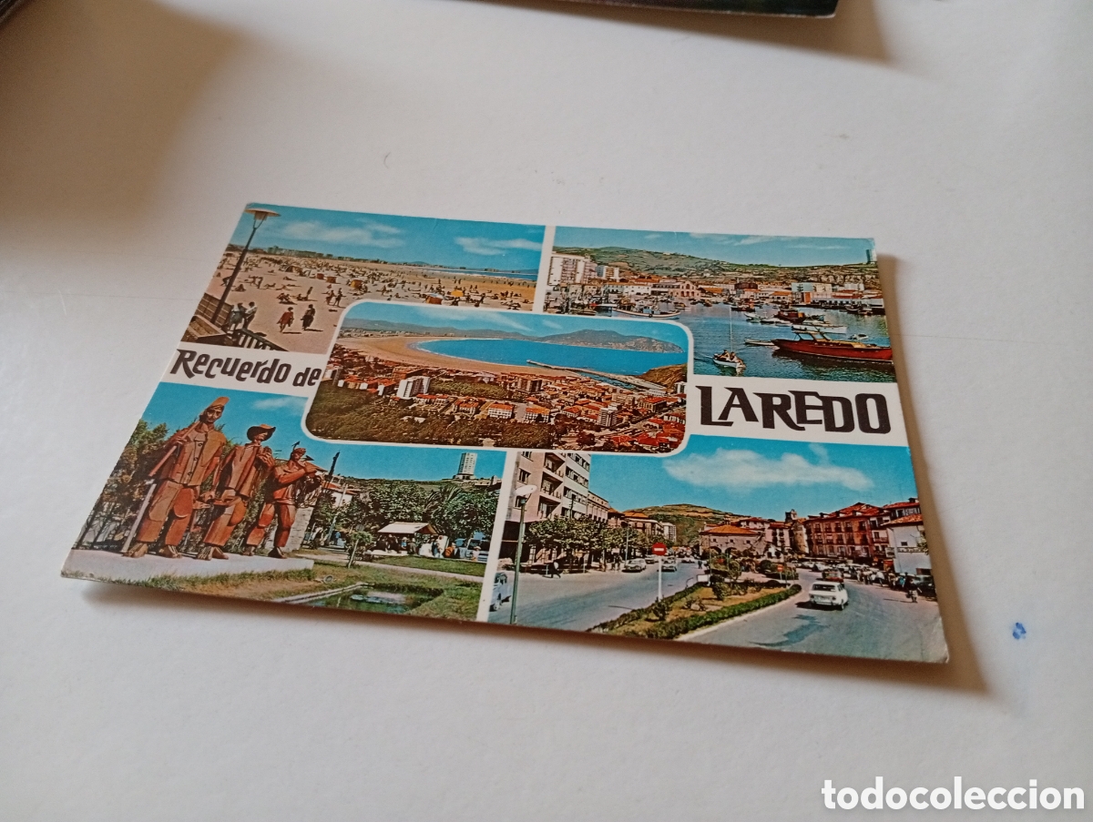 Postales: Postal recuerdo de Laredo - Foto 1