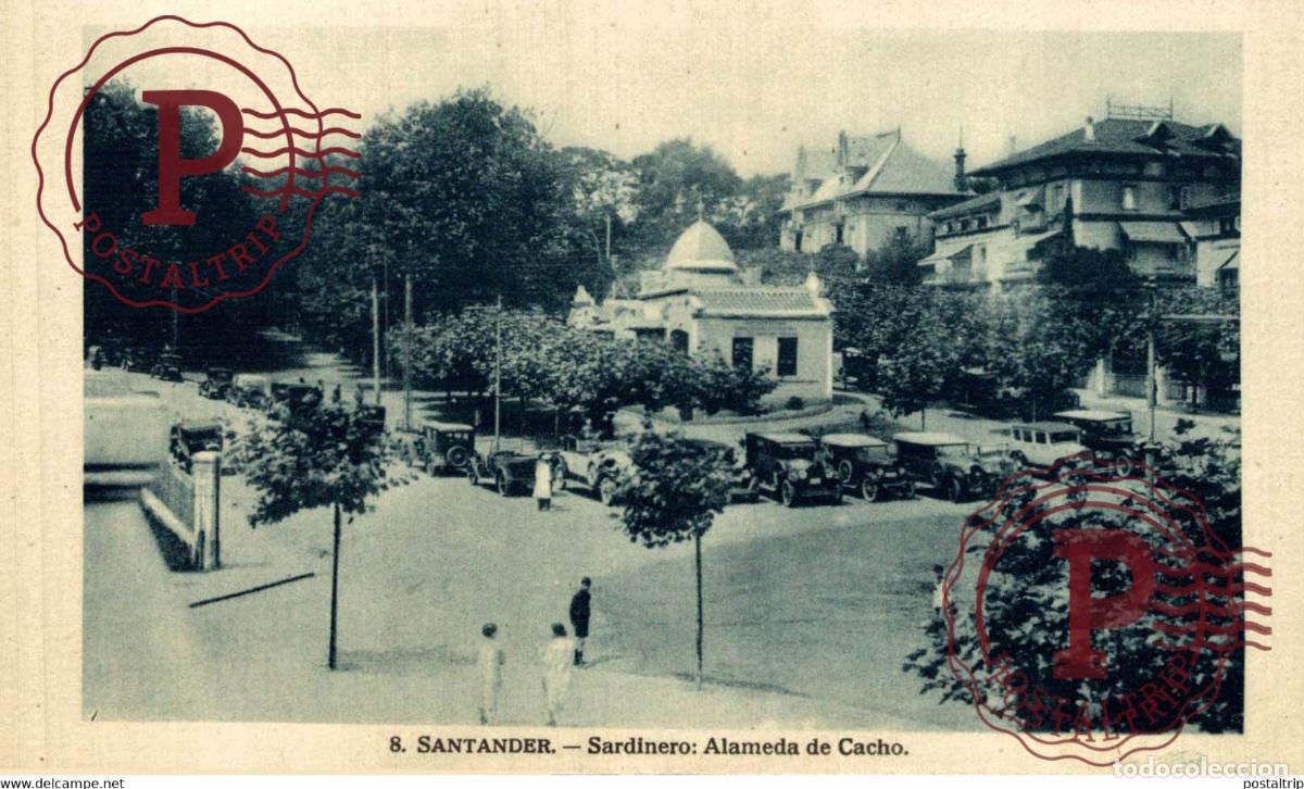 Postales: SANTANDER. SARDINERO. ALAMEDA DE CACHO. - Foto 1