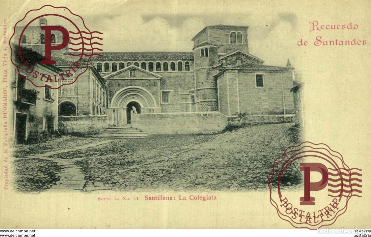 Postales: RECUERDO DE SANTANDER SANTILLANA - Foto 1