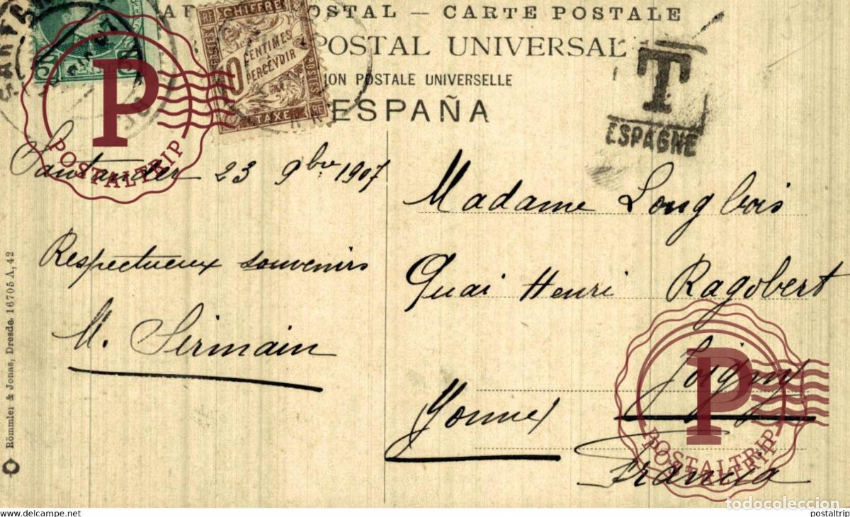 Postales: SANTANDER. BVD. Y AVENIDA ALFONSO XII - Foto 2