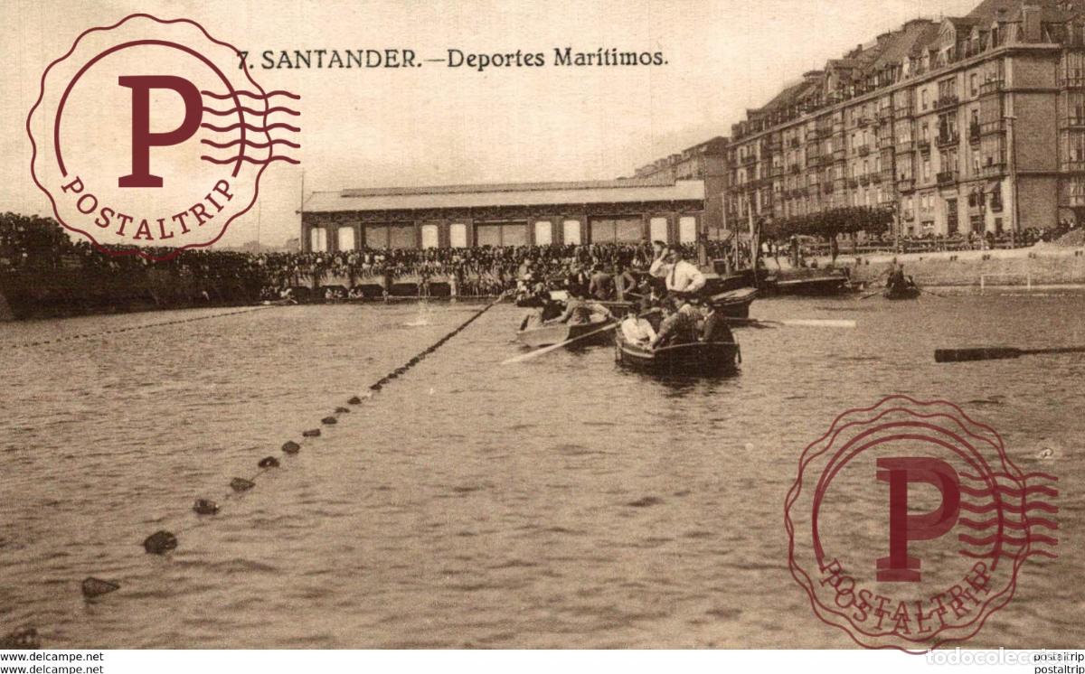 Postales: SANTANDER, DEPORTES MARITIMOS - Foto 1