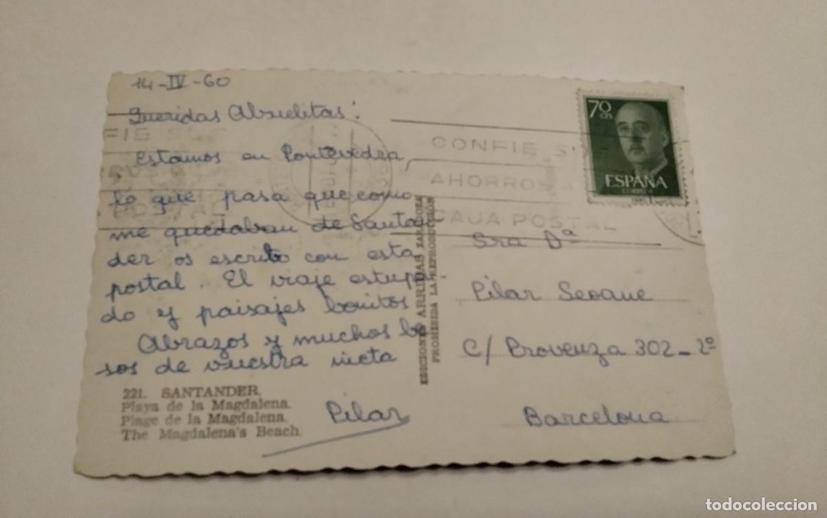Postales: SANTANDER , POSTAL ANTIGUA , BLANCO Y NEGRO - Foto 3