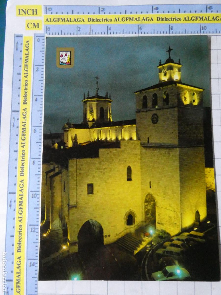 Postales: POSTAL DE CANTABRIA. A&Ntilde;O 1983. SANTANDER CATEDRAL DE NOCHE 78 ESCUDO ORO. 2547