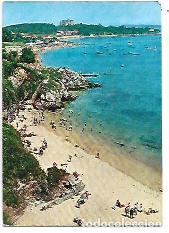Postales: PLAYAS Y PALACIO DE LA MAGDALENA.- SANTANDER - Foto 1