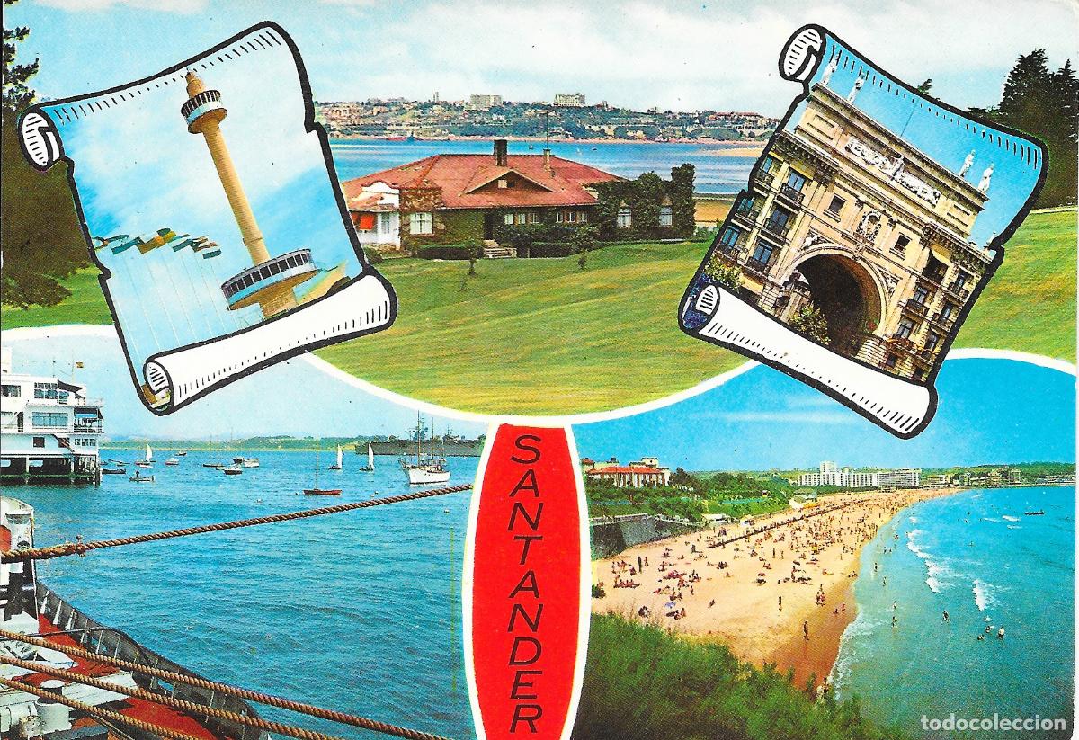Postales: [POSTAL] Diversas vistas. Santander (sin circular) - Foto 1