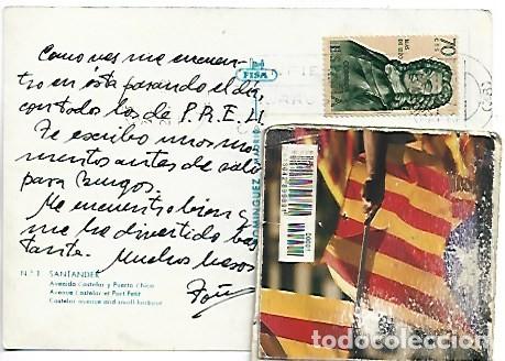 Postales: AVENIDA CASTELAR Y PUERTO CHICO.- SANTANDER - Foto 2