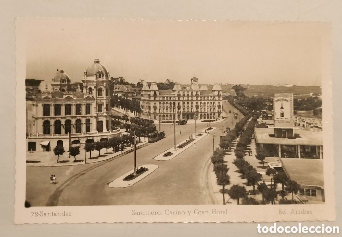 Postales: Santander,casino y Gran hotel - Foto 1