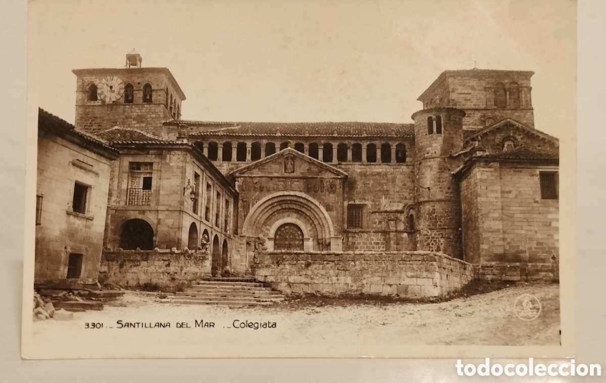 Postales: Santillana del mar -Colegiata - Foto 1