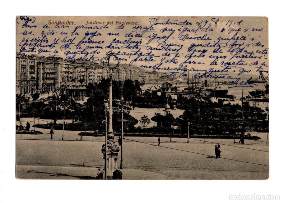 Postales: SANTANDER.(CANTABRIA).- JARDINES DEL BOULEVARD. - Foto 1