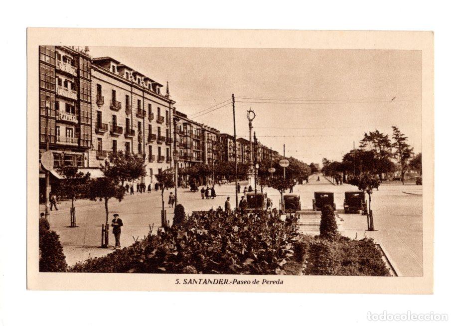 Postales: SANTANDER.(CANTABRIA).- PASEO DE PEREDA. - Foto 1