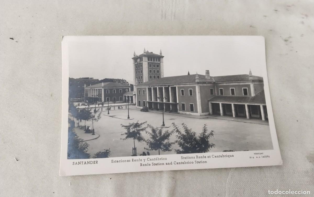 Postales: SANTANDER , POSTAL ANTIGUA , BLANCO Y NEGRO. - Foto 2