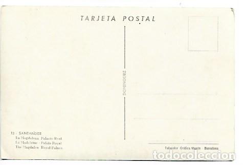 Postales: LA MAGDALENA. PALACIO REAL.- SANTANDER - Foto 2