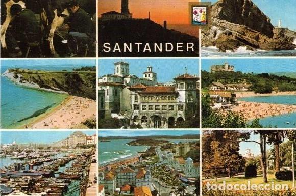 Postales: :::: FA74 - POSTAL - SANTANDER . DIVERSOS ASPECTOS - Foto 1