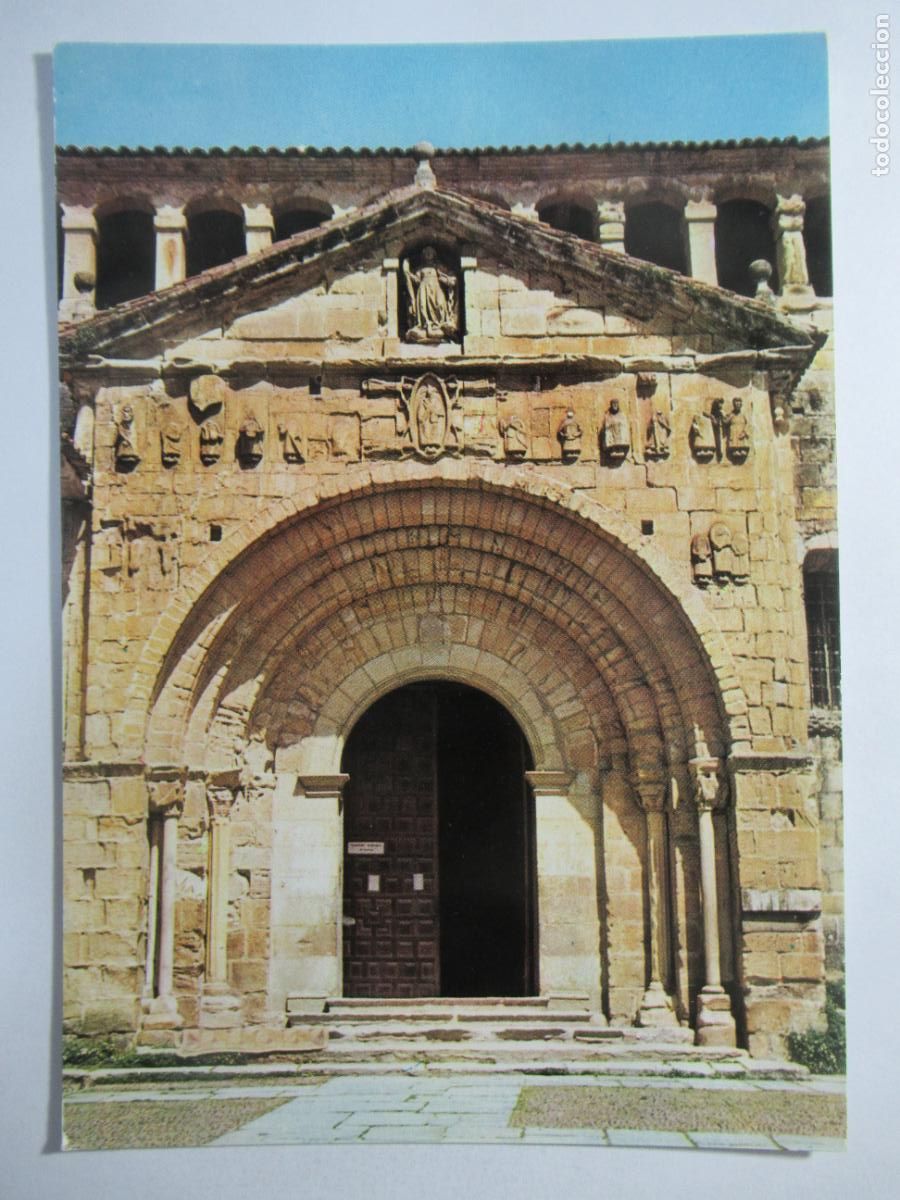 Postales: Santillana del Mar (Santander) - Portada de la Colegiata - S/C