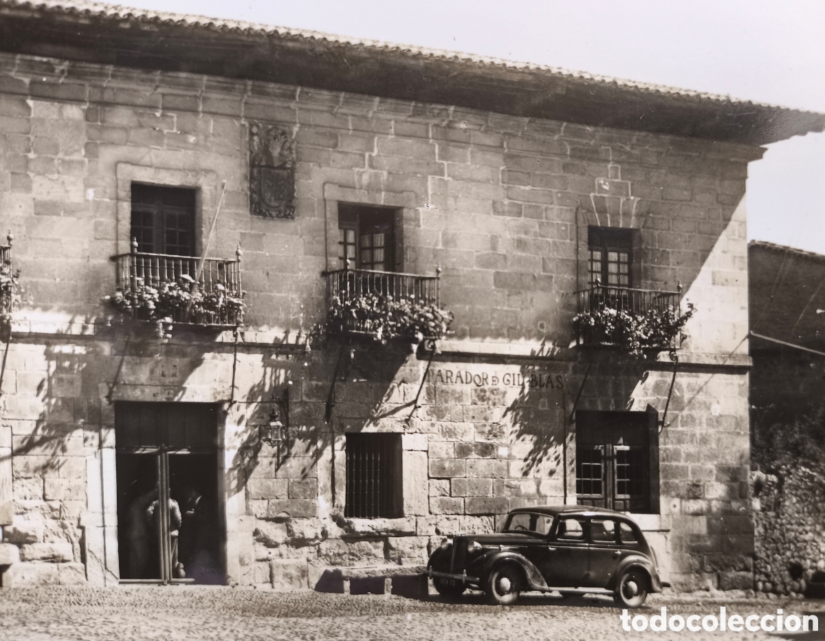 Postales: PARADOR GIL BLAS POSTAL FOTOGR&Aacute;FICA SANTILLANA DE MAR CANTABRIA C. 1955