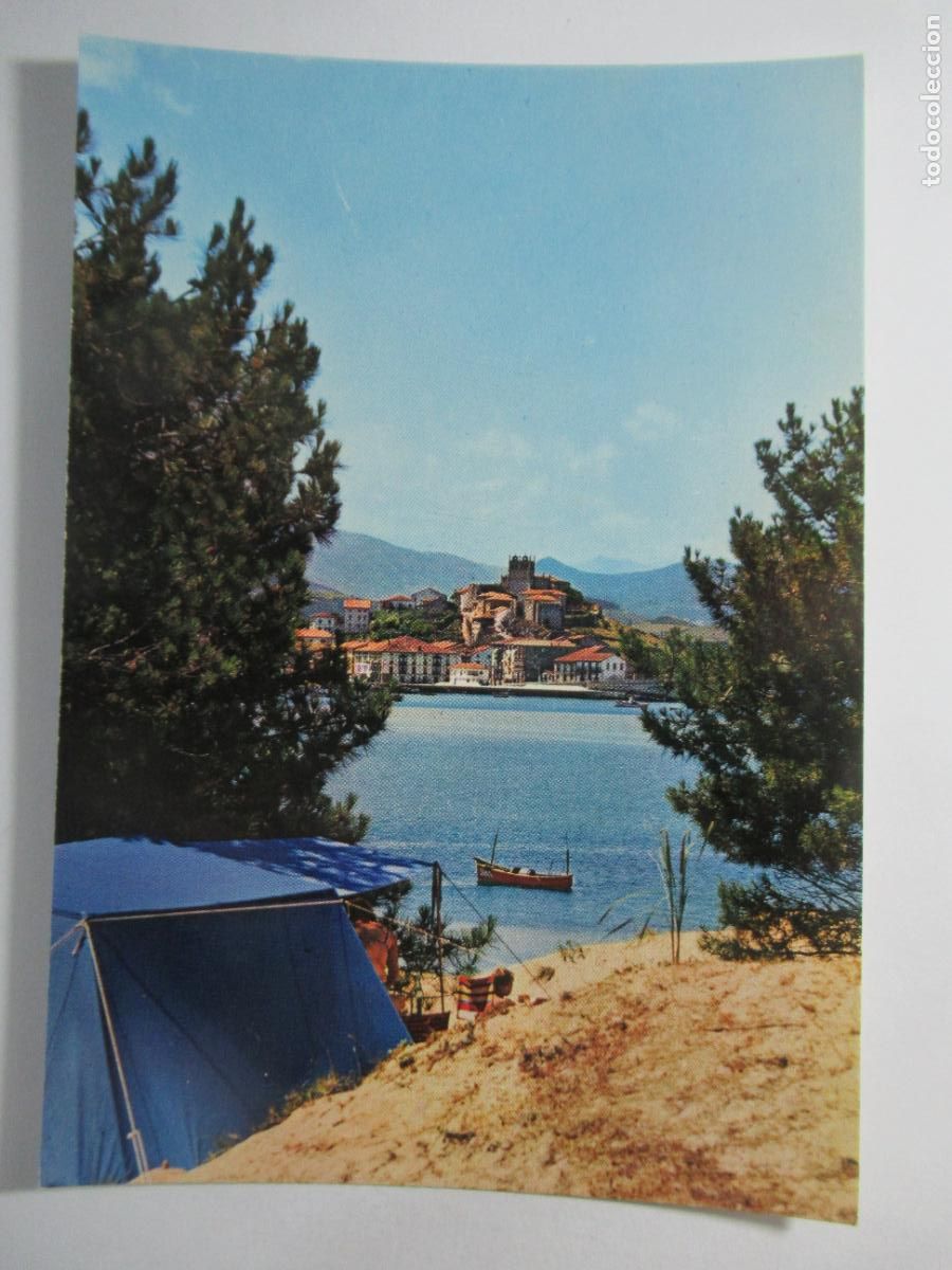 Postales: San Vicente de la Barquera (Santander) - Camping e Iglesia - S/C
