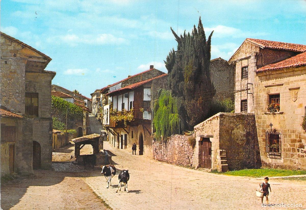 Postales: Postal de Santillana del Mar, Cantabria - Calle del R&iacute;o