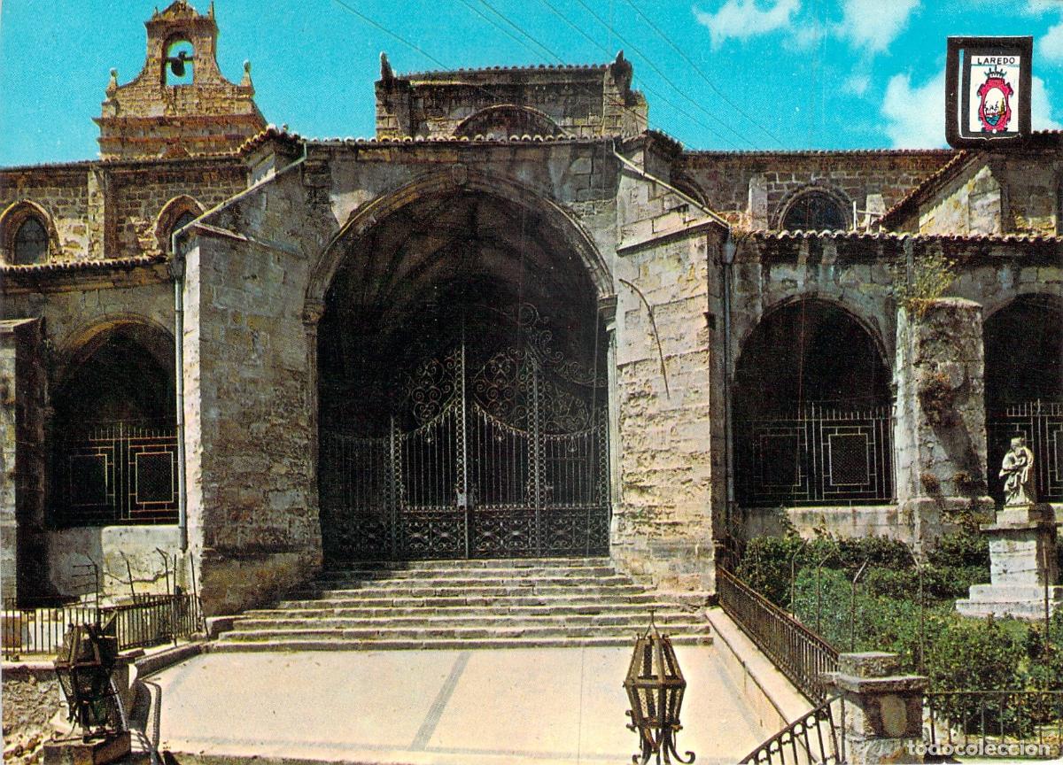 Postales: Postal de la Iglesia Parroquial de Santa Mar&iacute;a en Laredo, Cantabria