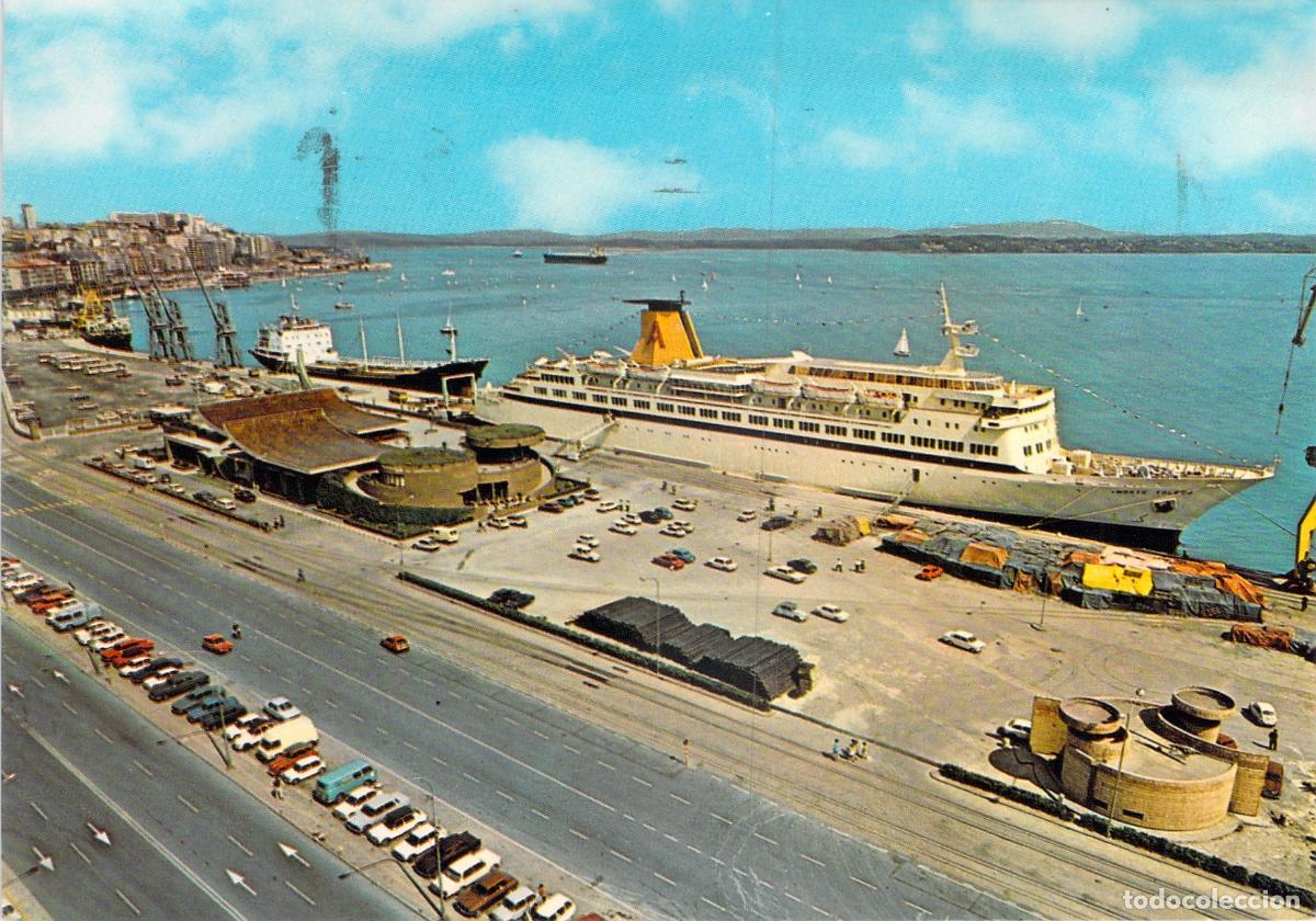 Postales: Postal del Ferry Monte Toledo en el Puerto de Santander